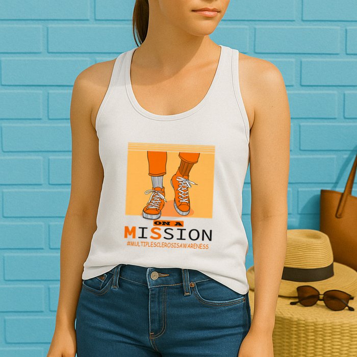 Multiple Sclerosis Ms Awareness Walk On Mission Womens Tank Top