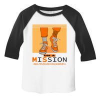 Multiple Sclerosis Ms Awareness Walk On Mission Toddler Fine Jersey T-Shirt