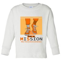 Multiple Sclerosis Ms Awareness Walk On Mission Toddler Long Sleeve Shirt