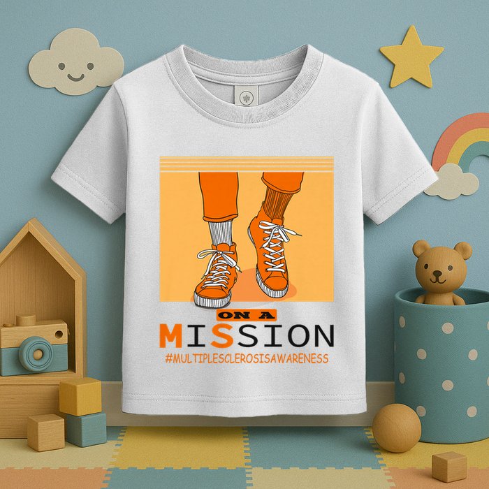 Multiple Sclerosis Ms Awareness Walk On Mission Toddler T-Shirt