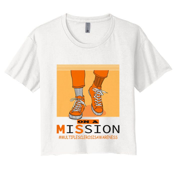 Multiple Sclerosis Ms Awareness Walk On Mission Crop Top