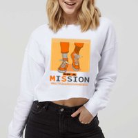 Multiple Sclerosis Ms Awareness Walk On Mission Cropped Pullover Crew