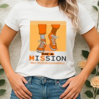Multiple Sclerosis Ms Awareness Walk On Mission Womens T-Shirt