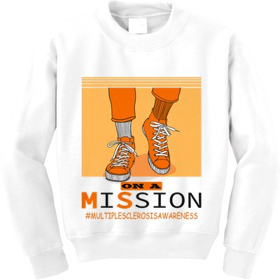 Multiple Sclerosis Ms Awareness Walk On Mission Kids Sweatshirt
