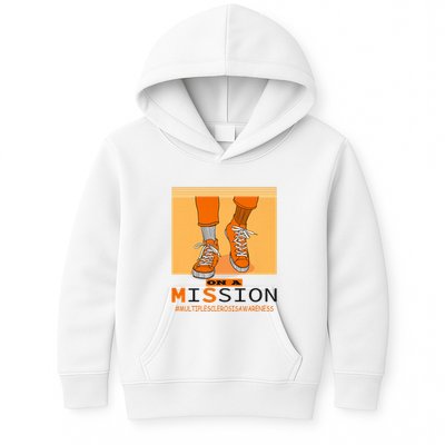 Multiple Sclerosis Ms Awareness Walk On Mission Kids Hoodie