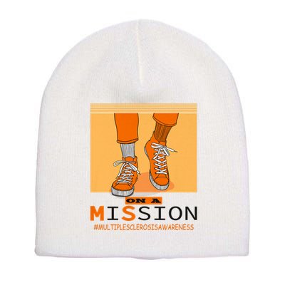 Multiple Sclerosis Ms Awareness Walk On Mission Short Acrylic Beanie