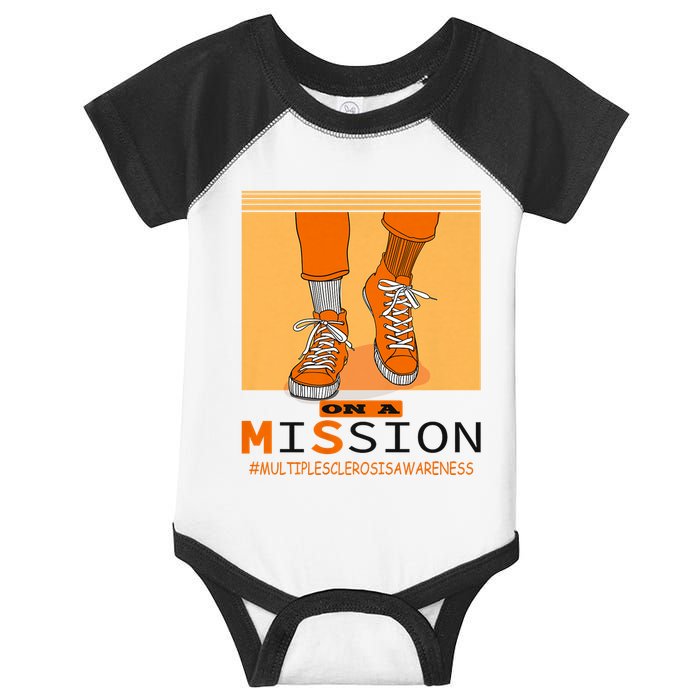 Multiple Sclerosis Ms Awareness Walk On Mission Infant Baby Jersey Bodysuit