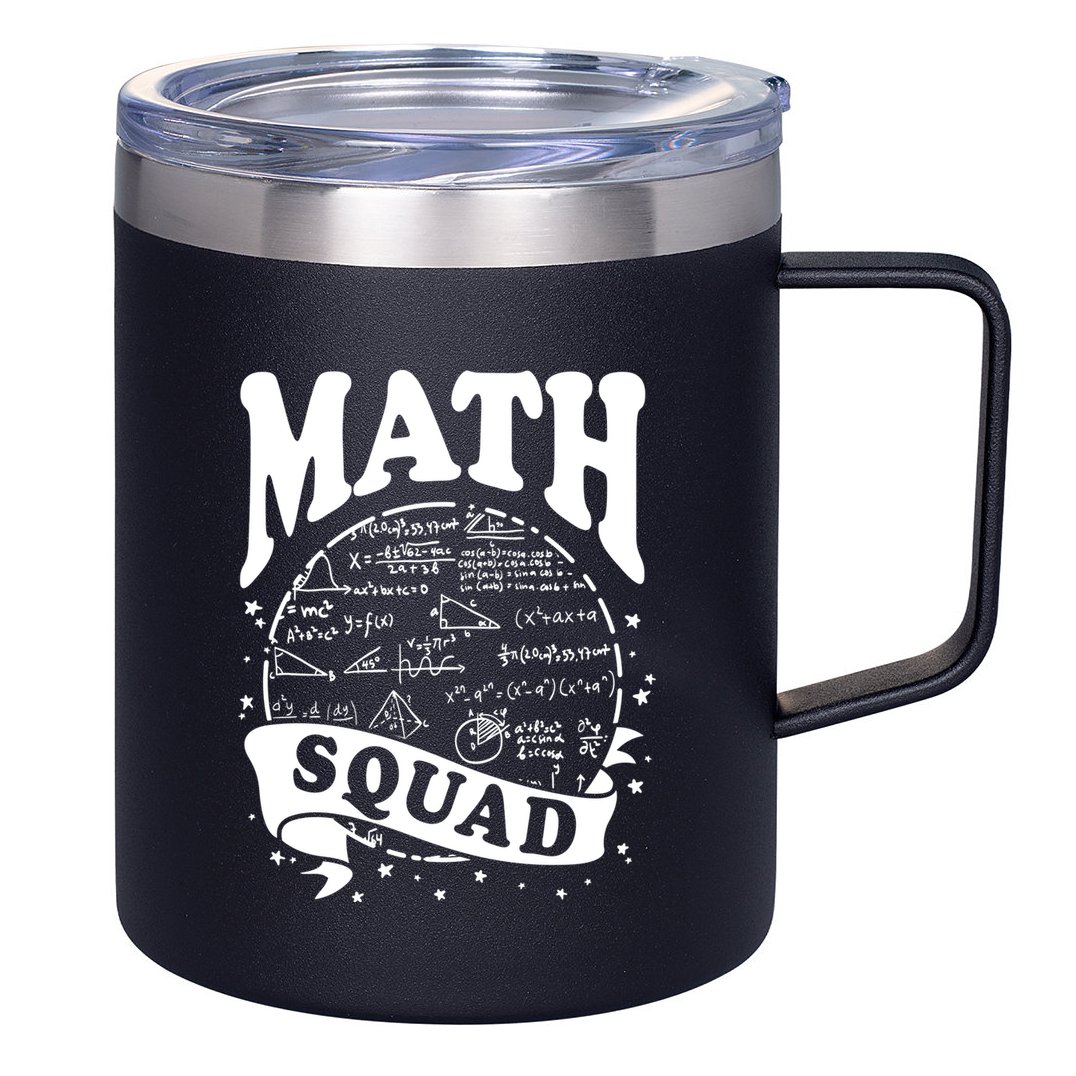 Math Squad Math Nerd Math Lovers Gift Math Teacher Gift 12oz Stainless Steel Coffee Mug