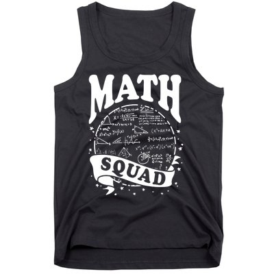 Math Squad Math Nerd Math Lovers Gift Math Teacher Gift Tank Top