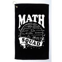 Math Squad Math Nerd Math Lovers Gift Math Teacher Gift Golf Towel