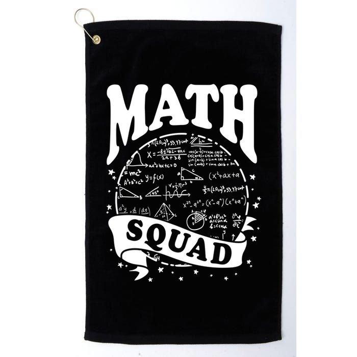 Math Squad Math Nerd Math Lovers Gift Math Teacher Gift Golf Towel