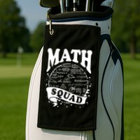 Math Squad Math Nerd Math Lovers Gift Math Teacher Gift Golf Towel