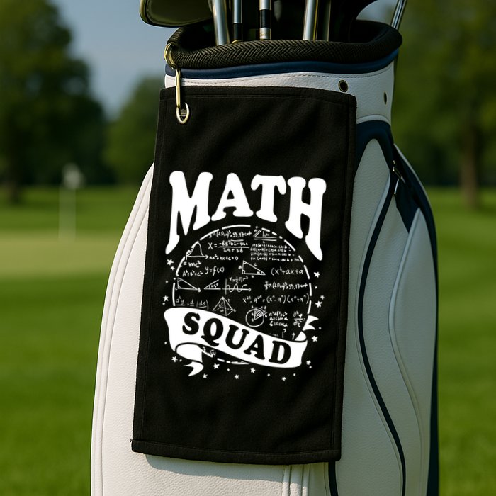 Math Squad Math Nerd Math Lovers Gift Math Teacher Gift Golf Towel