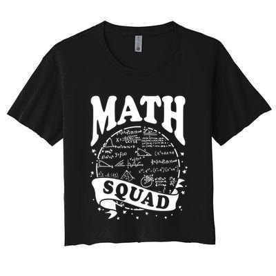 Math Squad Math Nerd Math Lovers Gift Math Teacher Gift Crop Top