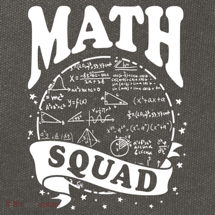 Math Squad Math Nerd Math Lovers Gift Math Teacher Gift Cotton Canvas Backpack