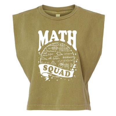Math Squad Math Nerd Math Lovers Gift Math Teacher Gift Garment-Dyed Women's Muscle Tee
