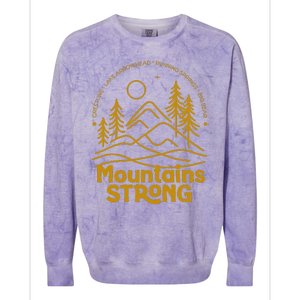 Mountains Strong Colorblast Crewneck Sweatshirt