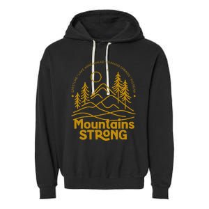 Mountains Strong Garment-Dyed Fleece Hoodie