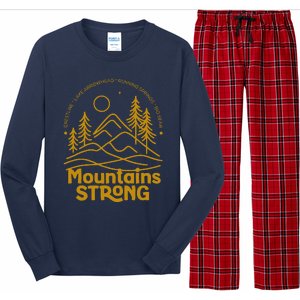 Mountains Strong Long Sleeve Pajama Set