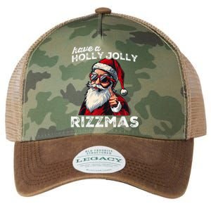 Mewing Santa Mew Funny Santa Meme Rizz Riz Zmas Christmas Legacy Tie Dye Trucker Hat