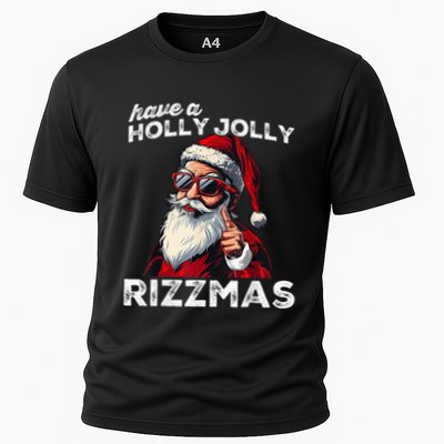 Mewing Santa Mew Funny Santa Meme Rizz Riz Zmas Christmas Performance Shirt