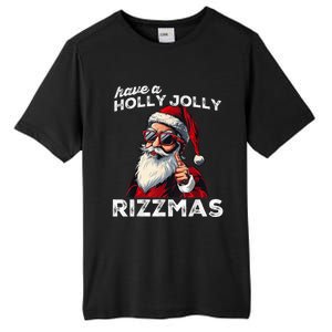 Mewing Santa Mew Funny Santa Meme Rizz Riz Zmas Christmas Tall Fusion ChromaSoft Performance T-Shirt