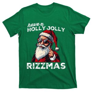 Mewing Santa Mew Funny Santa Meme Rizz Riz Zmas Christmas T-Shirt