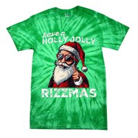 Mewing Santa Mew Funny Santa Meme Rizz Riz Zmas Christmas Tie-Dye T-Shirt