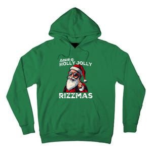 Mewing Santa Mew Funny Santa Meme Rizz Riz Zmas Christmas Tall Hoodie