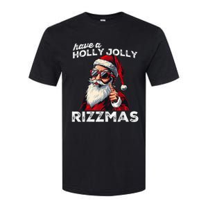 Mewing Santa Mew Funny Santa Meme Rizz Riz Zmas Christmas Softstyle CVC T-Shirt