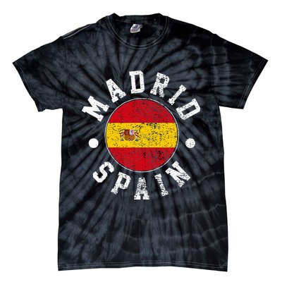 Madrid Spain Tie-Dye T-Shirt
