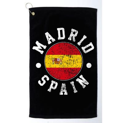 Madrid Spain Golf Towel