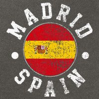 Madrid Spain Cotton Canvas Backpack
