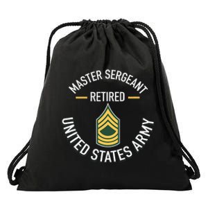 Master Sergeant Msg Retired Army Military Retirement Gifts Drawstring Bag