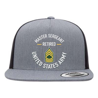 Master Sergeant Msg Retired Army Military Retirement Gifts Flat Bill Trucker Hat