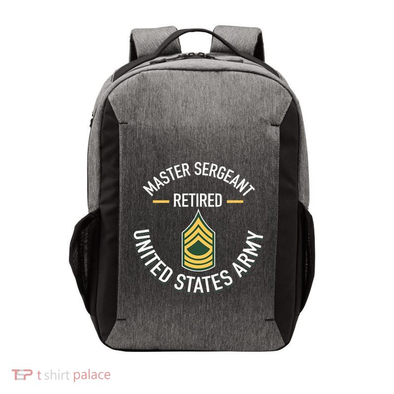 Master Sergeant Msg Retired Army Military Retirement Gifts Vector Backpack
