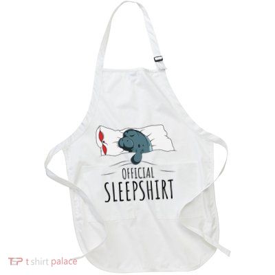 M.A.N.A.T.E.E Sleepshirt Full-Length Apron With Pockets