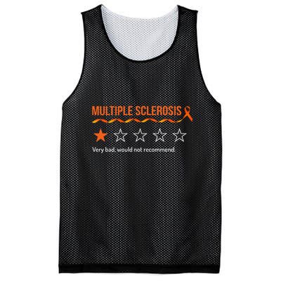 Multiple Sclerosis Ms Review Very Bad Would Not Recommend Mesh Reversible Basketball Jersey Tank
