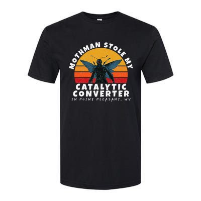 Mothman Stole My Catalytic Converter Mothman Cryptid Softstyle® CVC T-Shirt