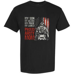 My Son My Soldier Hero Proud Mom Us Military Mother Garment-Dyed Heavyweight T-Shirt