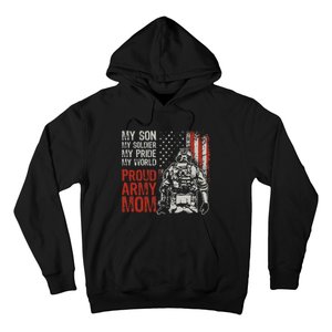 My Son My Soldier Hero Proud Mom Us Military Mother Hoodie