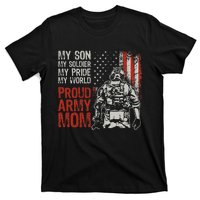 My Son My Soldier Hero Proud Mom Us Military Mother T-Shirt