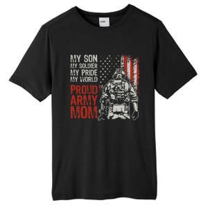 My Son My Soldier Hero Proud Mom Us Military Mother Tall Fusion ChromaSoft Performance T-Shirt