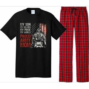 My Son My Soldier Hero Proud Mom Us Military Mother Pajama Set