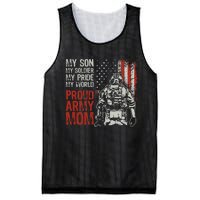 My Son My Soldier Hero Proud Mom Us Military Mother Mesh Reversible Basketball Jersey Tank