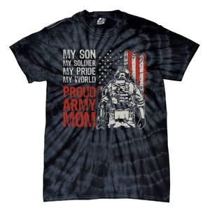 My Son My Soldier Hero Proud Mom Us Military Mother Tie-Dye T-Shirt