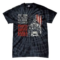 My Son My Soldier Hero Proud Mom Us Military Mother Tie-Dye T-Shirt