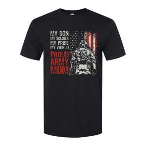 My Son My Soldier Hero Proud Mom Us Military Mother Softstyle CVC T-Shirt