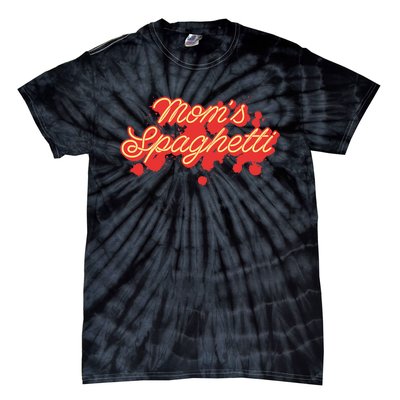 Moms Spaghetti Meatballs Tomato Sauce Tie-Dye T-Shirt