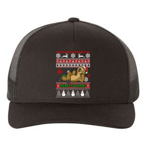 Merry Slothmas Yupoong Adult 5-Panel Trucker Hat